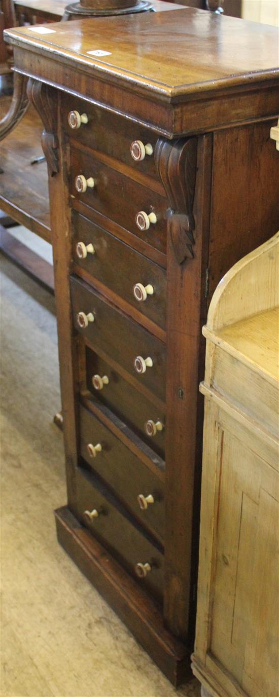 Victorian mahogany Wellington chest